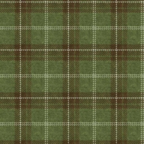 Sessiz, yeşil, ekose kumaş. Kusursuz yünlü İskoç tarzı ekose kumaş. Kırsal klasik kareli malzeme efekti tekrarla. — Stok fotoğraf