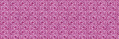 Fuchsia pembe botanik kenarı. Modern, parlak tonsal yaprak kesimi. Washi bandı ya da nakış şablonu için dekoratif oldukça sonsuz bir bant