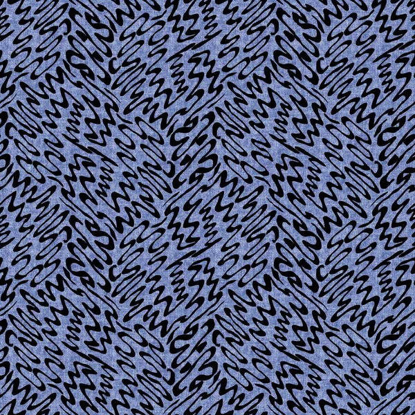 Stile denim geometrico effetto tela materiale texture senza cuciture. Jeans maschili blu modello tinto. Sbiadito indaco disegno astratto stampato tegola campione. — Foto Stock