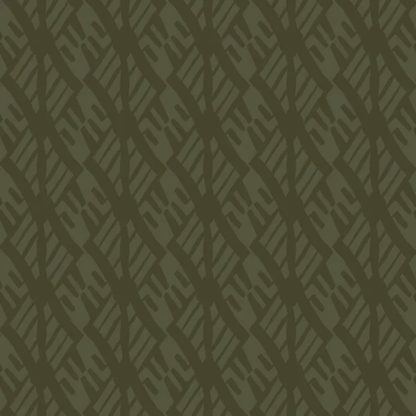 Vintage moha zöld geometriai zökkenőmentes minta. Két hang dzsungel álcázás katonai tapéta és khaki az egész nyomtatott. — Stock Fotó