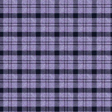 Mor renkli örülmüş tartan dokusu arka planı. Kusursuz gotik erkeksi hippi kumaş kumaşı. Retro vintage pijama kontrol edildi tekstil etkisi tekrarlanan fayans. 
