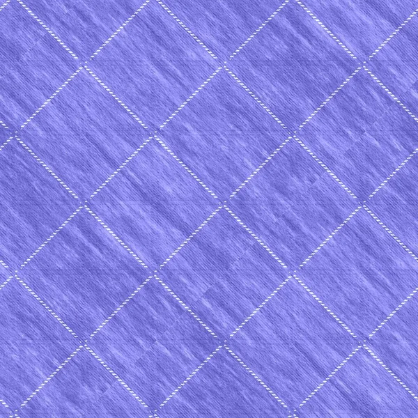 Peri warna diagonal tartan ungu tahun tekstur pola mulus. Tonal gingham, grunge periksa latar belakang tekstur trendi. Ubin efek tekstil mencuci biru lembut menonton. — Stok Foto