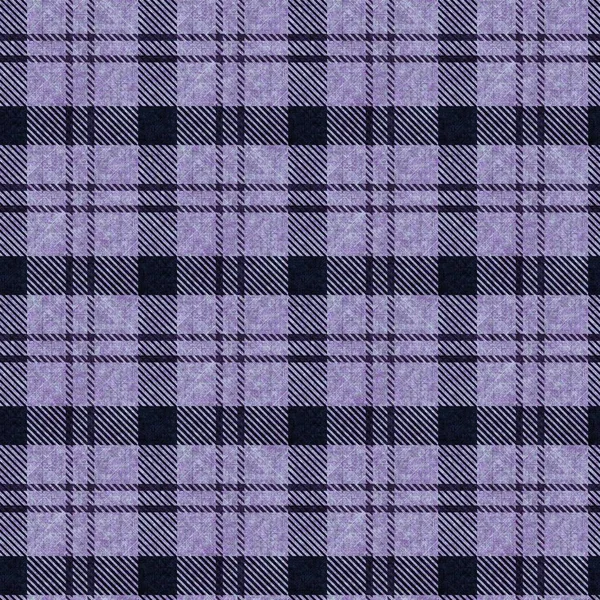 Mor renkli örülmüş tartan dokusu arka planı. Kusursuz gotik erkeksi hippi kumaş kumaşı. Retro vintage pijama kontrol edildi tekstil etkisi tekrarlanan fayans. 