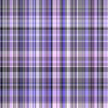 Peri mor köşegen renginde, yılın kusursuz desen dokusu. Tonal gingham, grunge check moda doku geçmişi. Yumuşak mavi yıkama tekstil efekti..