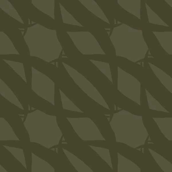 Vintage mos groen geometrisch naadloos patroon. Twee kleuren jungle camouflage voor militair behang en kaki overal print. — Stockfoto