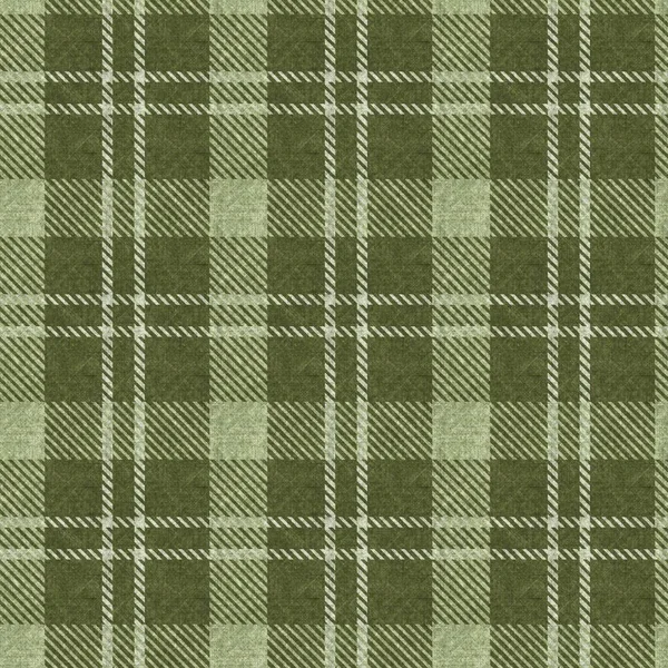 Tekstur hijau dihaluskan pada musim dingin. Seamless woolen scottish gaya kain kotak-kotak. Efek material pemeriksaan klasik berkarat Ubin pengulangan. — Stok Foto