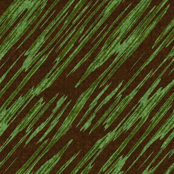 Retro 1960 stil grön tryckt mönster i sömlös upprepa. Vintage mitten av seklet skog mossa ton i ton för mjuk inredning täcka. Natur geometrisk maskulin design. — Stockfoto