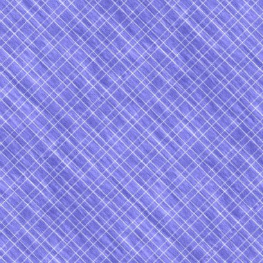 Peri mor köşegen renginde, yılın kusursuz desen dokusu. Tonal gingham, grunge check moda doku geçmişi. Yumuşak mavi yıkama tekstil efekti..