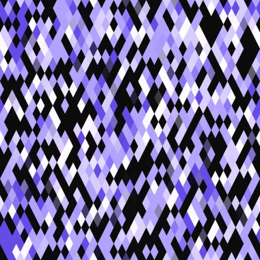 Küçük mor geometrik mozaik piksel elmas dikişsiz desen. Modern kare şekilli fayans dokusu. 2022 şebeke arka planının rengi. Yüksek kaliteli jpg raster örneği.