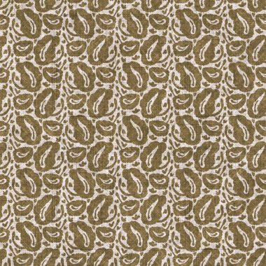 Sepia nötr botanik yaprak dikişsiz keten deseni. Yastık fırlatmak ve mobilya yapmak için organik doğal ton yeşilliği tasarımı. Modern bej kahverengi nötr ev dekorasyonu tekstil kumaşı.