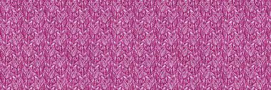 Fuchsia pembe botanik kenarı. Modern, parlak tonsal yaprak kesimi. Washi bandı ya da nakış şablonu için dekoratif oldukça sonsuz bir bant