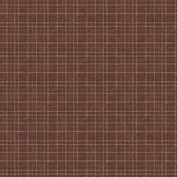 Sepia brun neutral vävd rutig konsistens bakgrund. Sömlös gammal sliten rutig tygduk. Rustik klassisk rutig textil effekt upprepa kakel. — Stockfoto