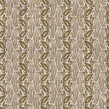 Sepia nötr botanik yaprak dikişsiz keten deseni. Yastık fırlatmak ve mobilya yapmak için organik doğal ton yeşilliği tasarımı. Modern bej kahverengi nötr ev dekorasyonu tekstil kumaşı.