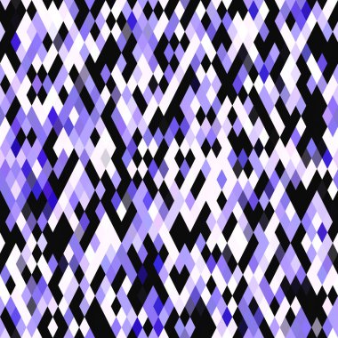 Küçük mor geometrik mozaik piksel elmas dikişsiz desen. Modern kare şekilli fayans dokusu. 2022 şebeke arka planının rengi. Yüksek kaliteli jpg raster örneği.