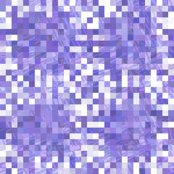 Pequeno padrão sem costura de grade de pixel de mosaico geométrico roxo. Moderna forma quadrada textura tendência telha. Cor do ano 2022 fundo grade. alta qualidade jpg raster swatch. — Fotografia de Stock