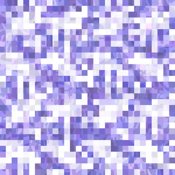 Små lila geometriska mosaik pixel rutnät sömlöst mönster. Modern fyrkantig form kakel trend konsistens. Årets färg 2022 rutnät bakgrund. Hög kvalitet jpg raster swatch. — Stockfoto