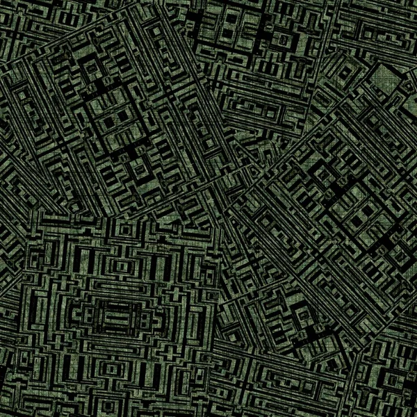 Grunge las zielony losowe geometryczne stres bezszwowy materiał tekstury. Nieregularny bałagan plan architektoniczny styl grunge wzór. zabarwiony wyprany abstrakcyjny design swatch — Zdjęcie stockowe