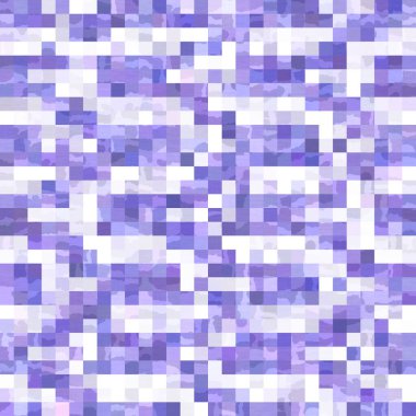Küçük mor geometrik mozaik piksel ızgarası dikişsiz desen. Modern kare şekilli fayans dokusu. 2022 şebeke arka planının rengi. Yüksek kaliteli jpg raster örneği.