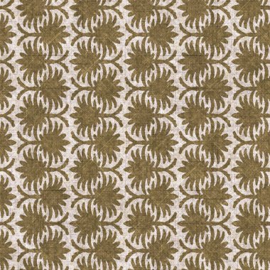 Sepia nötr botanik yaprak dikişsiz keten deseni. Yastık fırlatmak ve mobilya yapmak için organik doğal ton yeşilliği tasarımı. Modern bej kahverengi nötr ev dekorasyonu tekstil kumaşı.
