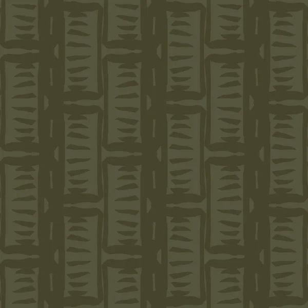 Vintage mech zielony geometryczny bezszwowy wzór. Dwutonowy kamuflaż dżungli do tapet wojskowych i khaki na całym druku. — Zdjęcie stockowe
