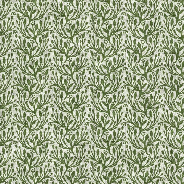 Лес зеленый ботанический лист безлистного льняного стиля. Органический естественный тон на тон листвы дизайн для бросать подушки, мягкая мебель и современный домашний декор текстильные образцы — стоковое фото