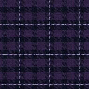Mor renkli örülmüş tartan dokusu arka planı. Kusursuz gotik erkeksi hippi kumaş kumaşı. Retro vintage pijama kontrol edildi tekstil etkisi tekrarlanan fayans. 