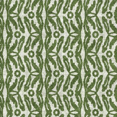 Orman yeşili botanik yaprağı dikişsiz keten desenli. Yastık, yumuşak mobilya ve modern ev dekorasyonu kumaş kumaşı için ton yeşilliği tasarımı üzerine organik doğal ton.