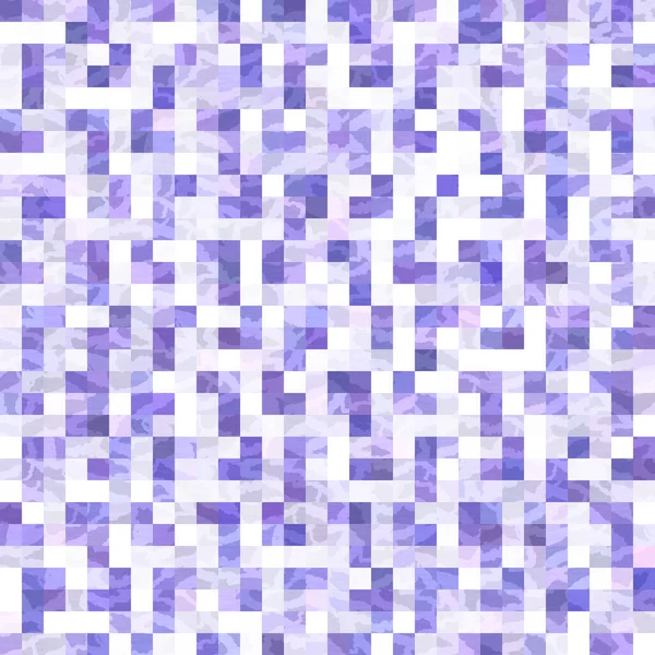 Små lila geometriska mosaik pixel rutnät sömlöst mönster. Modern fyrkantig form kakel trend konsistens. Årets färg 2022 rutnät bakgrund. Hög kvalitet jpg raster swatch. — Stockfoto