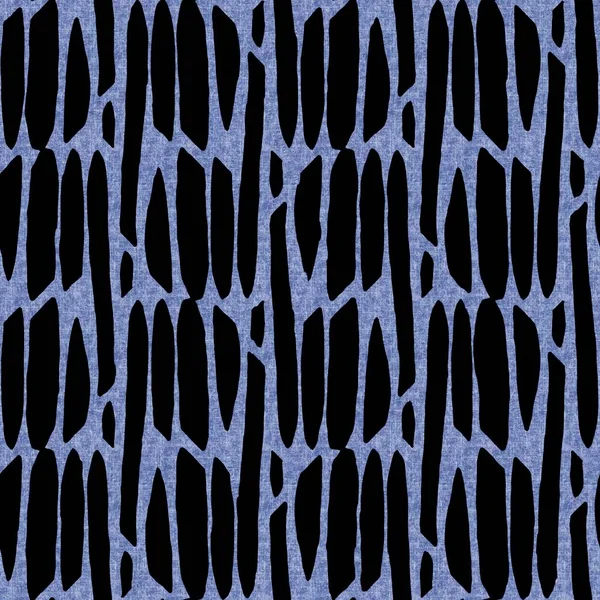 Denim stijl geometrische doek effect naadloze textuur materiaal. Mannelijke jeans blauw stijl geverfd patroon. Vervaagd indigo abstract gedrukt ontwerp tegel staal. — Stockfoto