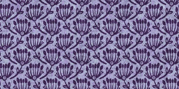 Bordo botanico viola senza cuciture. Gotico lilla tonale bordo fogliame assetto. Stile punk decorativo banda infinita per washi nastro o modello di ricamo — Foto Stock