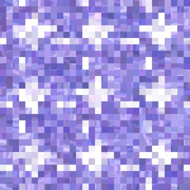 Küçük mor geometrik mozaik piksel ızgarası dikişsiz desen. Modern kare şekilli fayans dokusu. 2022 şebeke arka planının rengi. Yüksek kaliteli jpg raster örneği.