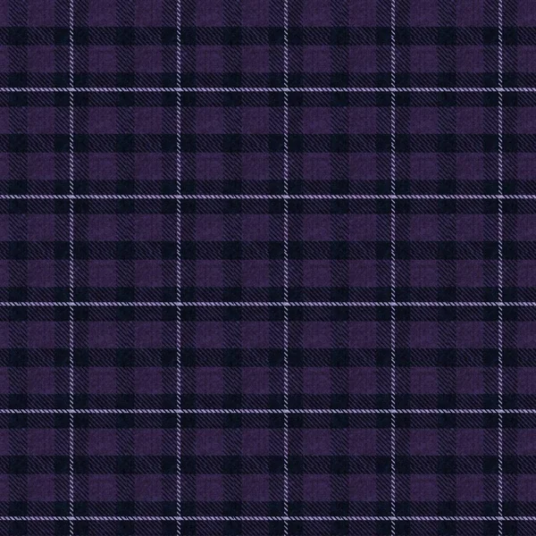 Paarse kleur geweven tartan textuur achtergrond. Naadloze gotische mannelijke stijl hipster tartan stof doek. Retro vintage pyjama gecontroleerd textiel effect herhaling tegel. — Stockfoto