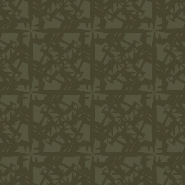 Moss Vintage vert motif géométrique sans couture. Camouflage jungle deux tons pour papier peint militaire et kaki partout imprimer. — Photo