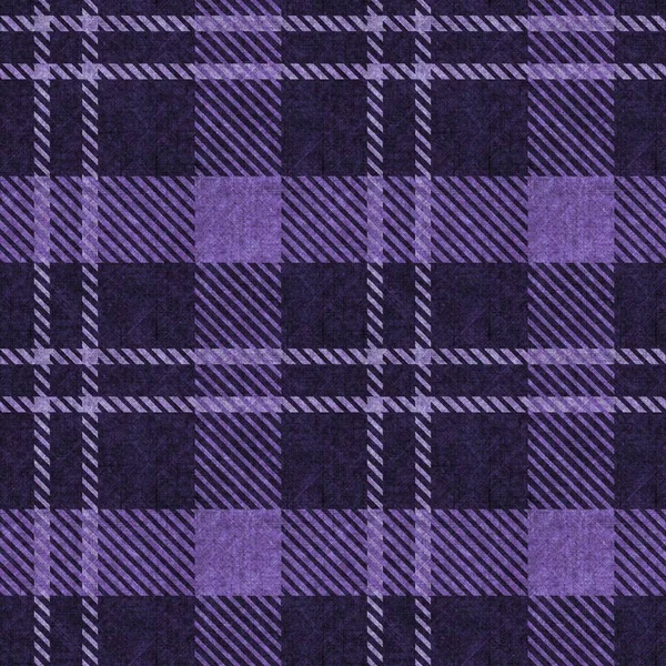Purple color woven tartan texture background. Seamless gothic masculine style hipster tartan fabric cloth. Retro vintage pyjama checked textiles effect repeat tile. — Stock Photo, Image