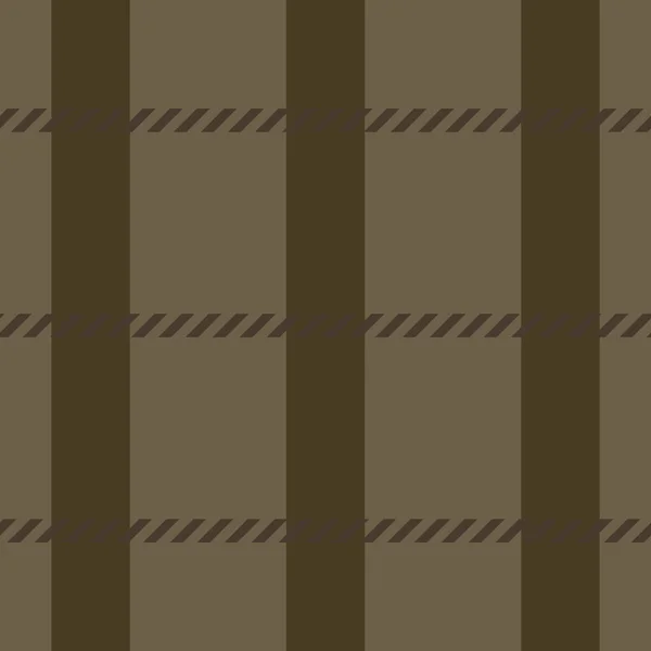 Modèle vectoriel à carreaux marron. Sans couture gingham swatch pour fond de papier peint classique décoratif. — Image vectorielle