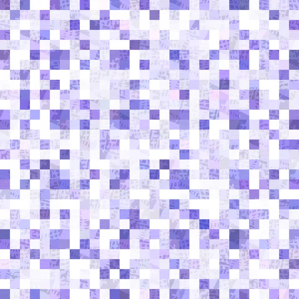 Små lila geometriska mosaik pixel rutnät sömlöst mönster. Modern fyrkantig form kakel trend konsistens. Årets färg 2022 rutnät bakgrund. Hög kvalitet jpg raster swatch. — Stockfoto