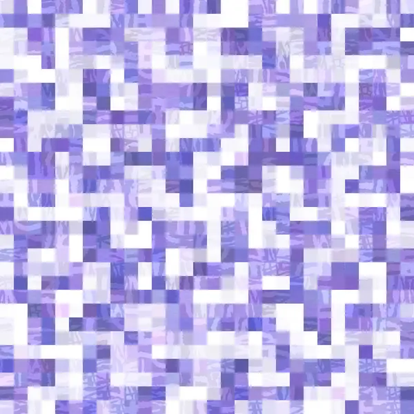 Tiny purple geometric mosaic pixel grid seamless pattern. Modern square shape tile trend texture. Color of the year 2022 grid background. High quality jpg raster swatch. — Stock Photo, Image