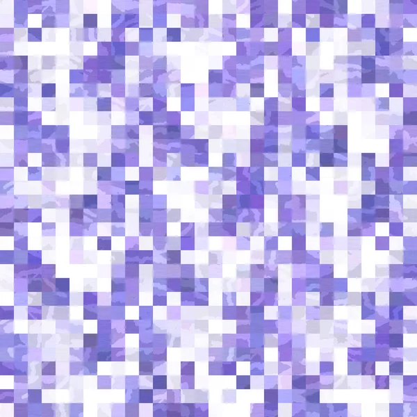Patrón sin costura diminuto mosaico geométrico púrpura rejilla de píxeles. Moderna forma cuadrada azulejo textura tendencia. Color del año 2022 fondo de rejilla. Alta calidad jpg raster swatch. —  Fotos de Stock
