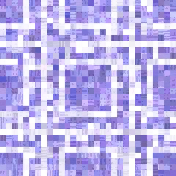 Pequeno padrão sem costura de grade de pixel de mosaico geométrico roxo. Moderna forma quadrada textura tendência telha. Cor do ano 2022 fundo grade. alta qualidade jpg raster swatch. — Fotografia de Stock