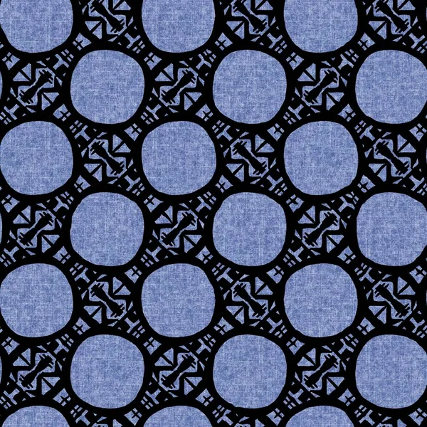 Gaya denim Efek kanvas geometris material tekstur mulus. Jins maskulin warna biru. Ubin rancangan abstrak indigo yang memudar. — Stok Foto