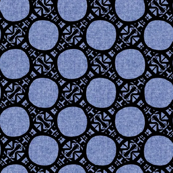 Denim estilo lona geométrica efecto de material de textura sin costura. Pantalones vaqueros masculinos de estilo azul teñido patrón. Muestra de azulejo de diseño impreso abstracto añil descolorido. — Foto de Stock