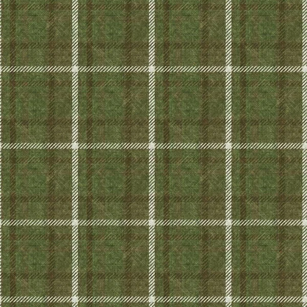 Muto verde inverno tessuto plaid texture. Tessuto scozzese di lana senza cuciture in stile scozzese. Rustico classico effetto materiale a quadretti ripetizione piastrelle. — Foto Stock