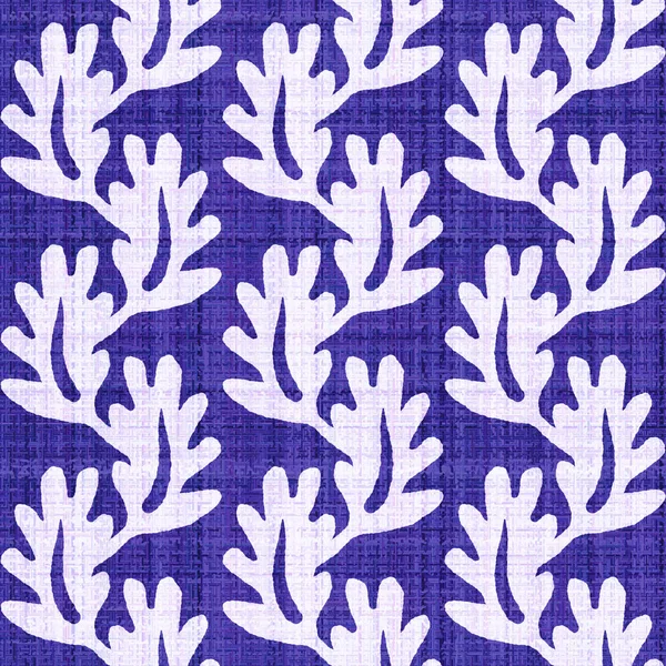 Фіолетовий ботанічний дуже періодичний колір року безшовна текстура візерунка. Барвистий тон тенденції на тон лляної текстури. Фундамент ефекту квіткової тканини. Високоякісна плитка JPG Raster . — стокове фото