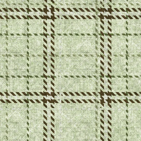 Tekstur hijau dihaluskan pada musim dingin. Seamless woolen scottish gaya kain kotak-kotak. Efek material pemeriksaan klasik berkarat Ubin pengulangan. — Stok Foto