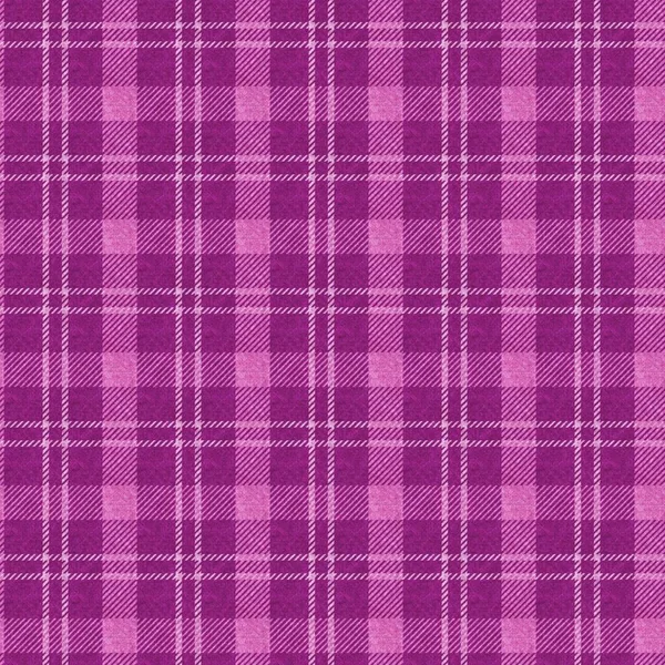 Bright pink summer woven plaid texture. Seamless woollen feminine style plaid fabric cloth. Rustic classic checkered material effect repeat tile. — Stock Photo, Image