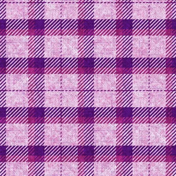 Verão rosa brilhante tecido textura xadrez. Pano de tecido xadrez estilo feminino sem costura lã. Rústico clássico checkered telha efeito material repetição. — Fotografia de Stock