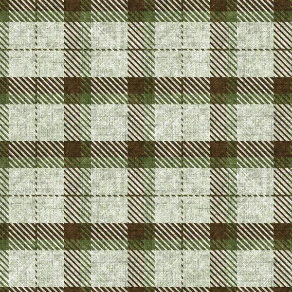 Zmutowany zielony zima tkane kratę tekstury. Bezszwowa wełniana tkanina w szkockim stylu w kratę. Rustykalny klasyczny szachownica efekt materiału powtarzać płytki. — Zdjęcie stockowe