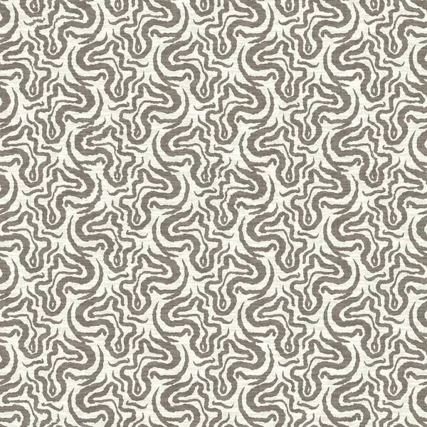 Handritad doodle linne effekt struktur mönster. Sömlös vävd naturlig grå dekorativa mönster för duk tapeter. — Stockfoto