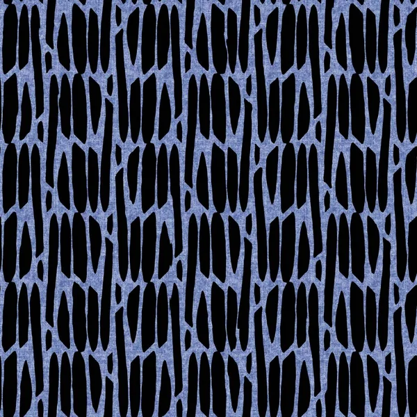 Denim estilo efeito de lona geométrica material de textura sem costura. Calça jeans masculino estilo azul tingido padrão. Amostra de azulejo de design impresso abstrato índigo desbotada. — Fotografia de Stock