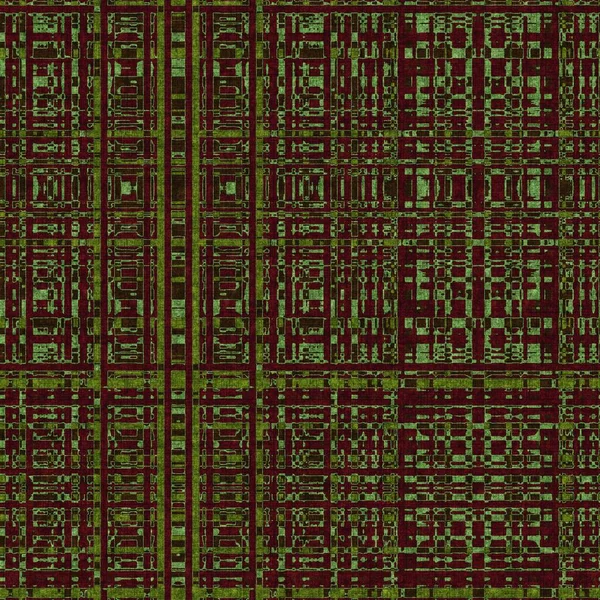 Modello stampato verde stile retrò 1960 in ripetizione senza soluzione di continuità. Muschio forestale vintage metà secolo tono su tono per un rivestimento d'arredo morbido. Natura disegno geometrico maschile. — Foto Stock